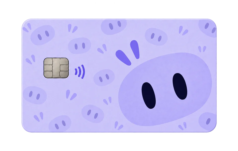 Illustrative design of a PocketPal Juniors card, featuring Pal