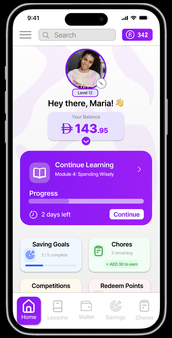 PocketPal child dashboard