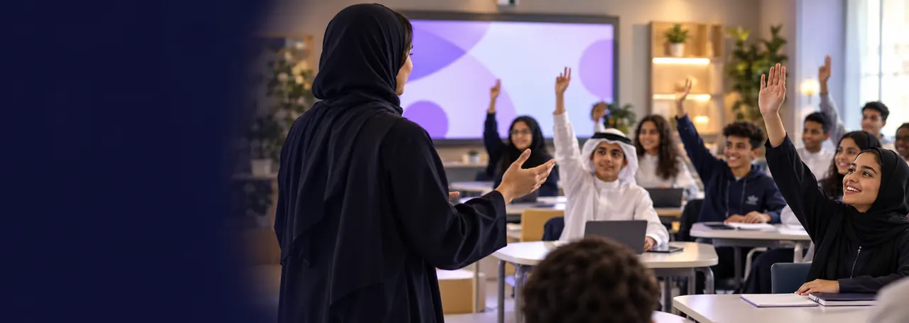 Teacher leading a practical classroom workshop
